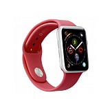 SBS BAND FOR APPLE WATCH 4 / 5 / 6 / 7 / SE (44 MM) M red