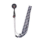 SBS EMILY IN PARIS UNIVERSAL NECK STRAP FOULARD FOR PHONES 60cm Pied de poule