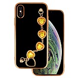 SENSO SPD CHAIN DIAMOND HEARTS IPHONE X / XS black