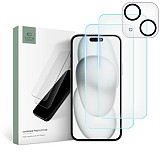 TECH-PROTECT SUPREME SET TEMPERED GLASS CAMERA + SCREEN IPHONE 15 PLUS