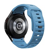 TECH-PROTECT REPLACMENT BAND SILICONE LINE FOR SAMSUNG WATCH 4 / 5 / 5 PRO / 6 / 7 / FE mont blue