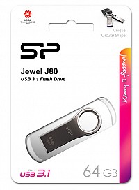 SILICON POWER USB Flash Drive Jewel 80, 64GB, USB 3.2,  SP064GBUF3J80V1T