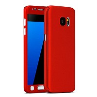 360 Full Cover & Temp.Glass Samsung A6 Plus 18 Red