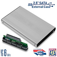 External Case HDD 2.5 SATA USB 3.0 Silver 1218.010