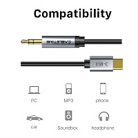 CABLETIME  USB-C  3.5mm CT-CMAUDIO, AUX, 1m,  5210131038543