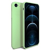 Bodycell Square Liquid Silicon Case iPhone 6/6s Light Green