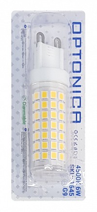 OPTONICA LED  1645, 6W, 4500K, G9, 550lm, dimmable OPT-1645