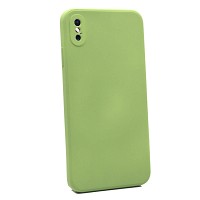 Bodycell Square Liquid Silicon Case iPhone XS MAX Light Green