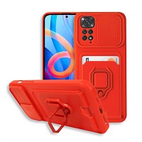 Bodycell Multifunction Case   Xiaomi Note 11 Pro 4G/5G Red