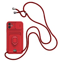 Bodycell Multifunction Case   Samsung A03 Red