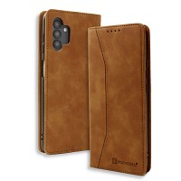 Bodycell Book Case Pu Leather Samsung A13 5G Brown