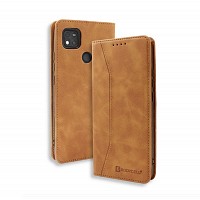 Bodycell Book Case Pu Leather Xiaomi Redmi 10A Brown