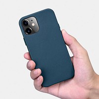 iCarer RIX 1206 iPhone 12/12 Pro Leather Back Cover Blue