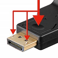 GOOBAY  DisplayPort  VGA 60606, 1080p, 0.15m,  60606