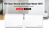 MERCUSYS Mesh Wi-Fi 6 System Halo H80X, 3Gbps Dual Band, 2, Ver. 1.0 HALO-H80X-2PACK