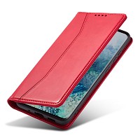Bodycell Book Case Pu Leather Samsung A14 4G/5G Red