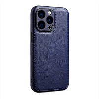 Bodycell Prestige Leather Backcover iPhone 13 Pro Max Blue