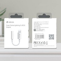 DEVIA adapter Smart jack 3,5mm - Lightning white