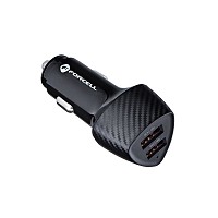 FORCELL CARBON car charger USB QC 3.0 18W + USB QC 3.0 18W CC50- 2A36W black (36W)