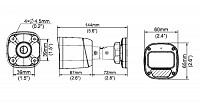 UNIARCH IP  IPC-B125-APF28, 2.8mm, 5MP, IP67, PoE, IR  30m IPC-B125-APF28