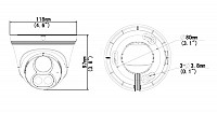 UNIARCH IP  IPC-T213-APF28W, 2.8mm 3MP, IP67, PoE, LED, SD, IR 30m IPC-T213-APF28W