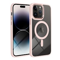 APPLE iPhone 14 Pro Max - ΘΗΚΗ ΣΙΛΙΚΟΝΗΣ Mag Cover ΡΟΖ