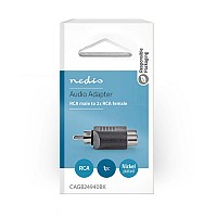 Αντάπτορας RCA αρσ. -  2x RCA θηλ NEDIS CAGB24940BK