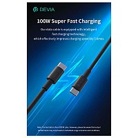   USB 2.0 Devia EC317 USB C  USB C PD 100W 1.5m Smart 