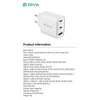     Devia RCE-6505ACCL    USB A & 2xUSB C GaN PD 65W Extreme 