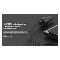 Φορτιστής Αυτοκινήτου Xiaomi Mi με Διπλή Έξοδο USB A & USB C GaN 67W Μαύρο