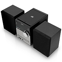 Mini Hi-Fi με CD player, DAB+ FM ράδιο, σύνδεση Bluetooth και αναπαραγωγή από USB stick, 20W LENCO MC-150