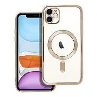 iS TPU MAG ELECTRO IPHONE 11 trans gold backcover