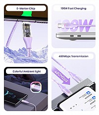 USAMS  USB-C  USB-C US-SJ640, 100W PD, 1.2m,  SJ640USB01