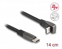 DELOCK  USB-C 80750, 60W, flat, , 480 Mbps, 14cm,  80750