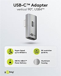 GOOBAY  USB-C 74443,  90, USB4, 240W, 40Gbps, 8K,  74443