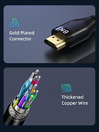 CABLETIME  HDMI 2.1 CT-HM8K  Ethernet, 8K/60Hz, 48 Gbps, 1m,  CT-HM8K-PB1