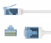 GOOBAY   74288, CAT 6A U/UTP, slim, copper, 500MHz, 3m,  74288