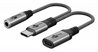 GOOBAY  USB-C  3.5mm & USB-C 74524, 60W, 480Mbps,  74524