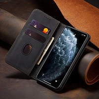 Bodycell Book Case Pu Leather iPhone 12/12 Pro Black