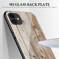 Bodycell Back Cover Wood Temp.Glass For iPhone 11 Pro