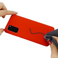 My Colors Liquid Silicon For Samsung S20 Plus Red