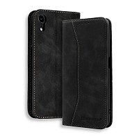 Bodycell Book Case Pu Leather iPhone XR Black