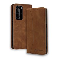 Bodycell Book Case Pu Leather Huawei P40 Pro Brown