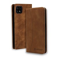 Bodycell Book Case Pu Leather Samsung A22 5G Brown
