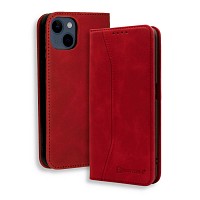 Bodycell Book Case Pu Leather iPhone 13  Red