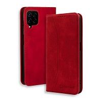 Bodycell Book Case Pu Leather Samsung A42 5G Red