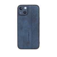 Bodycell Pattern Leather Backcover iPhone 13  Blue