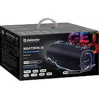 DEFENDER PORTABLE BLUETOOTH SPEAKER BEATBOX 80W black BT/IPX6/EQ/USB/TF/AUX