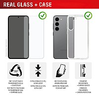 DISPLEX REAL GLASS 2D SAMSUNG S24/S25 + CASE