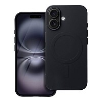 iS TPU SILICONE MAG IPHONE 16 (BIG HOLE) black backcover